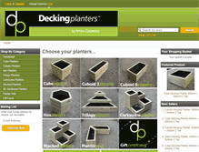 Tablet Screenshot of deckingplanters.com